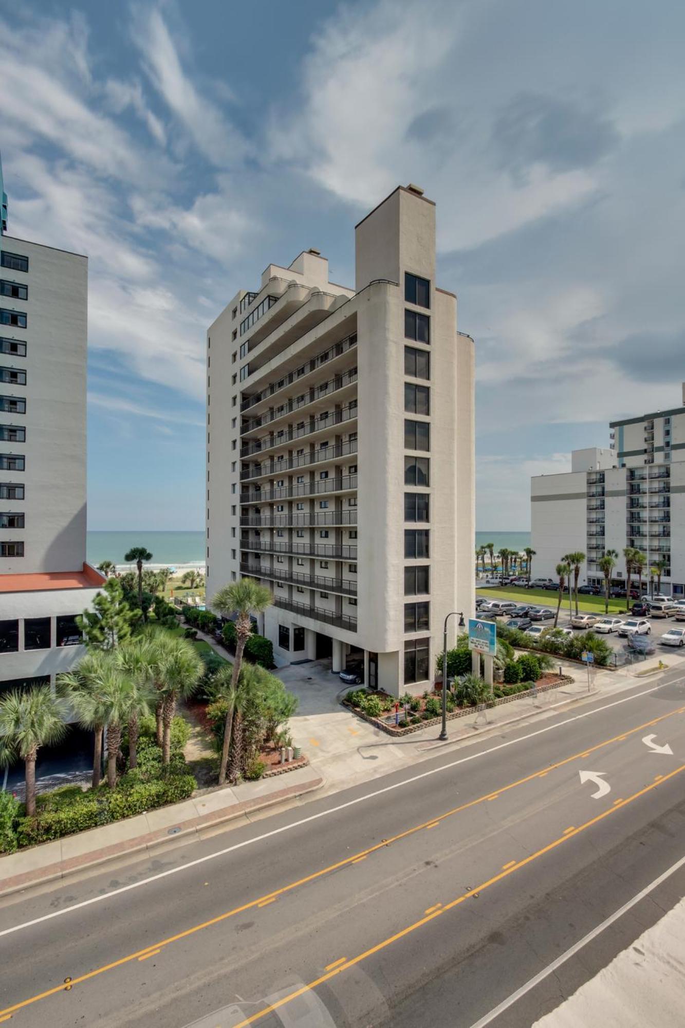 Oceanfront Condo W Balcony King Bed Meridian Plaza Myrtle Beach Exterior foto