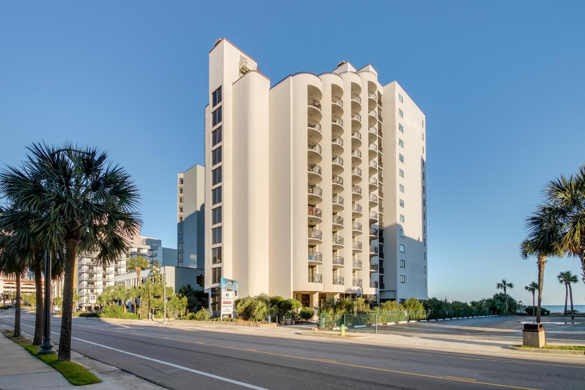 Oceanfront Condo W Balcony King Bed Meridian Plaza Myrtle Beach Exterior foto